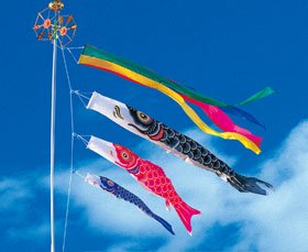 ナイロン鯉庭園書き割り（極点付フルセット）2M書き割りより