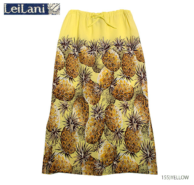 LEILANIレイラニレディース 一風変わった ロングスコートRAYON\"PINEAPPLE\""Style No.SS36441LMSK"