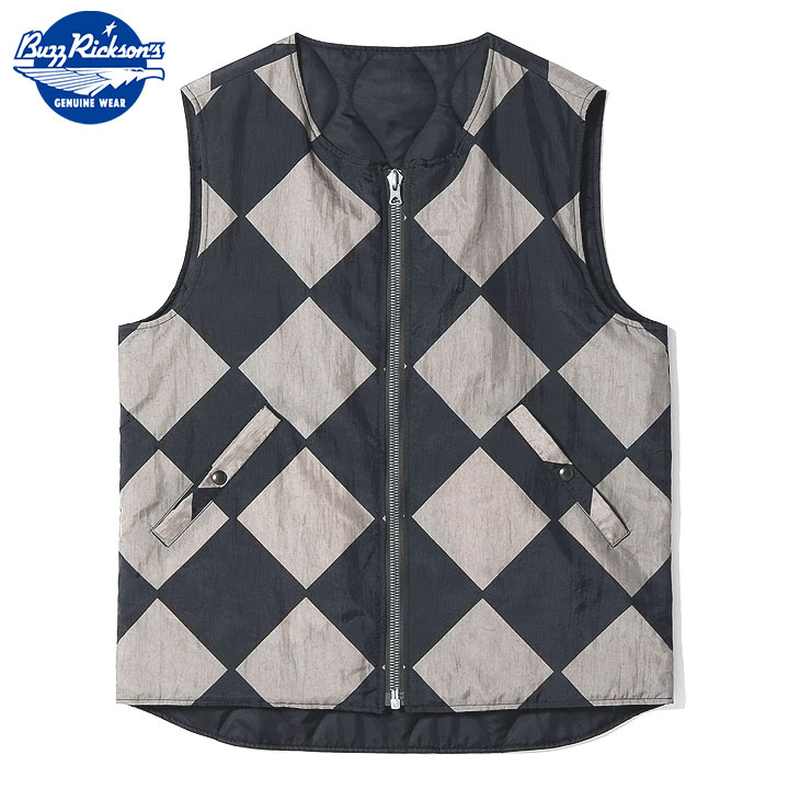 BUZZ RICKSON\u0027S WILLIAM GIBSON COLLECTIONBLACK LINE CREWMAN VEST(MOD.) REVERSIBLENo.BR15811