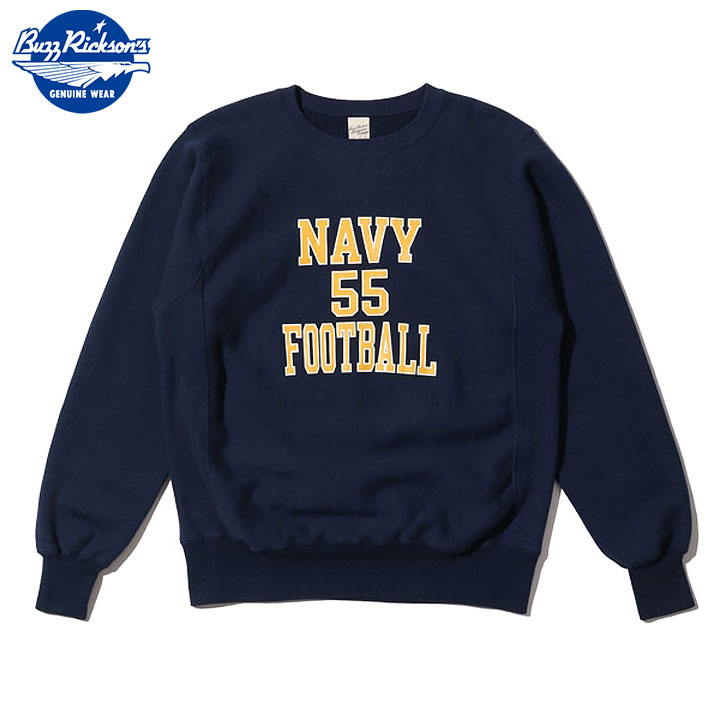 BUZZ RICKSON\u0027S HORIZONTALKNITTING SWEAT SHIRTS“NAVY FOOTBALL”Style No.BR69140