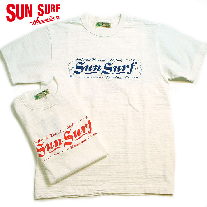 SUN SURFCREW NECKFRONT PRINT T-SHIRT\