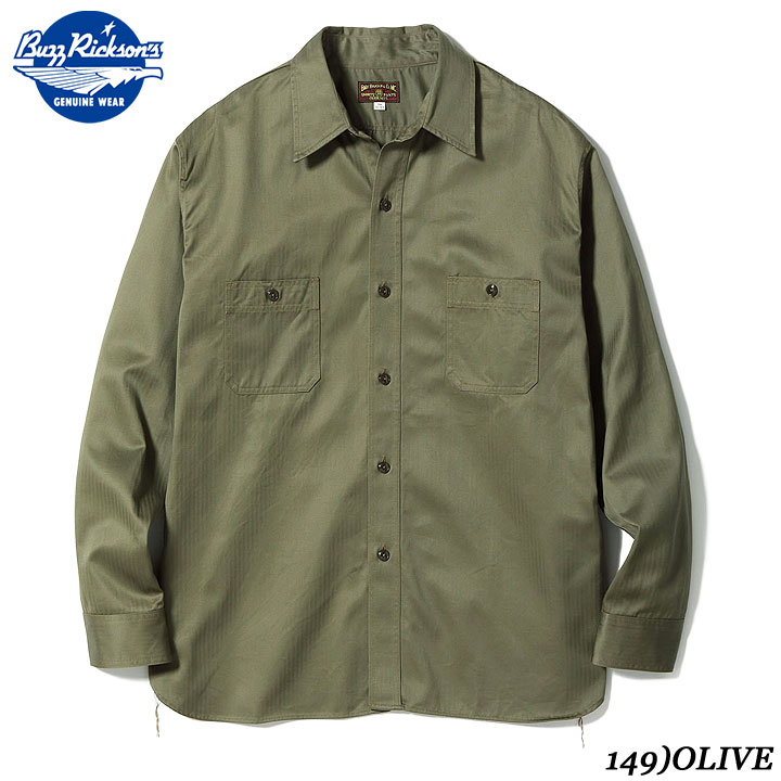 BUZZ RICKSON'SHERRINGBONEWORK SHIRTS(LONG SLEEVE)No.BR29390｜MAUNA KEA GALLERIES