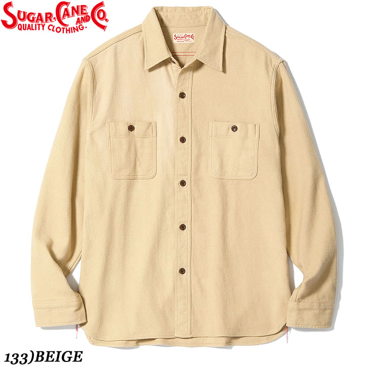 Sugar Cane TWILL CHECK WORK SHIRT No.SC29560