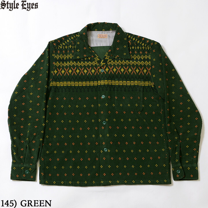 楽天市場】STYLE EYES スタイルアイズ50's ROCKABILLYCORDUROY L/S ...