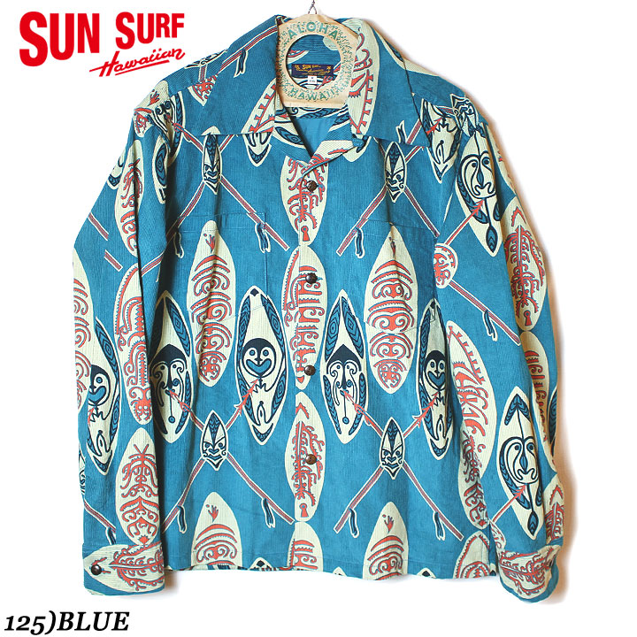 SUN SURFサンサーフ 2025FWCOTTON  CORDUROY L/SHAWAIIAN SHIRT “GOD\u0027S SHIELD”No.SS29581