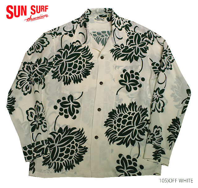 楽天市場】SUN SURFサンサーフ アロハシャツCOTTON FLANNELLONG SLEEVE WORK SHIRT