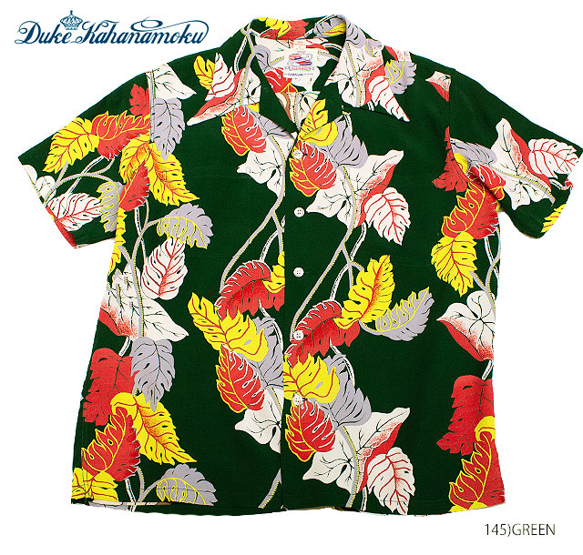 DUKE KAHANAMOKUSPECIAL EDITIONRAYON S/S\"MONSTERA\""Style No.DK36203"