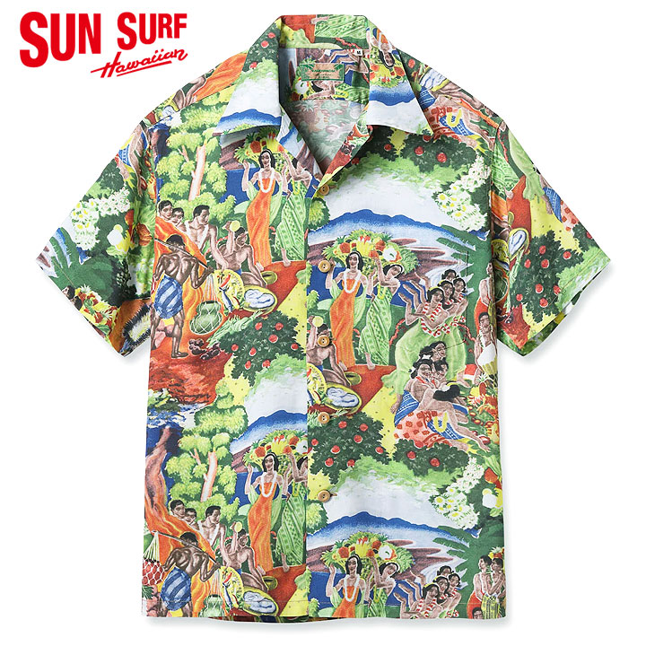 SUN SURFRAYON S/S 2026SPECIAL EDITION“ORIGINAL MATSON MENU DESIGNby EUGENE SAVAGE”(SHORT SLEEVE)No.SS39678