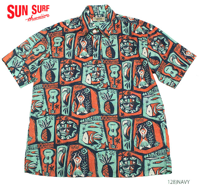 楽天市場】SUN SURF by Masked Marvelサンサーフ アロハシャツCOTTON