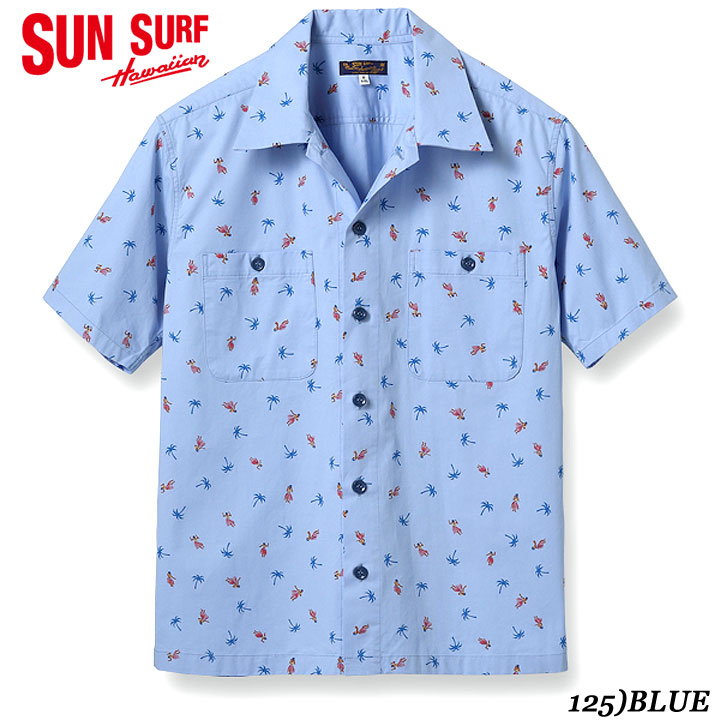 SUN SURF COTTON TWILL S/S 2023SS REGULAR COLLAR SHIRT \