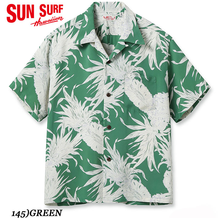 SUN SURFRAYON S/S 2025HAWAIIAN SHIRT “ISLAND PINEAPPLE”No.SS39413