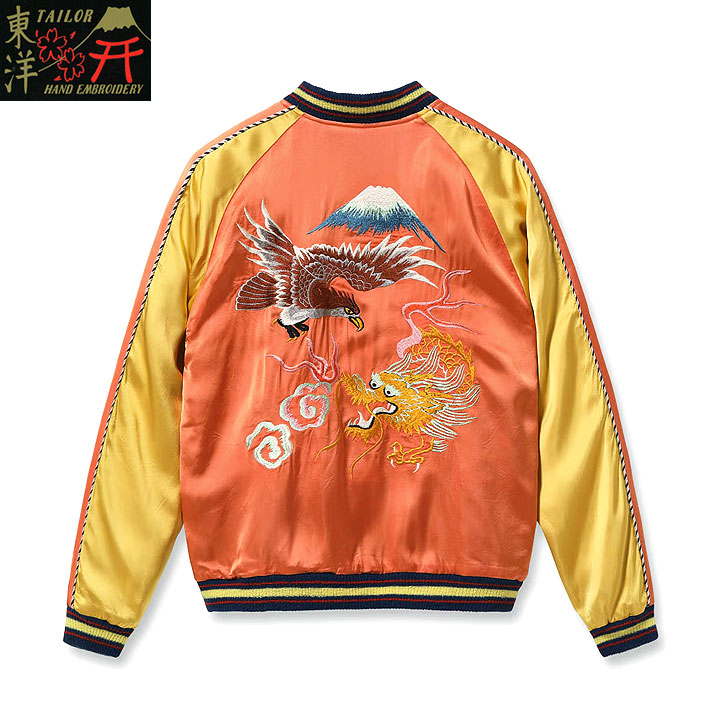 KOSHO Co 港商 TAILOR TOYO 2026SS Late 1940s Style Acetate Souvenir Jacket KOSHO & CO. Special Edition “EAGLE & DRAGON” × “JAPAN MAP” No.TT15911-159