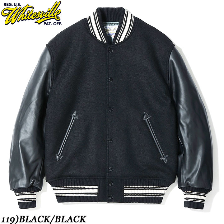 楽天市場】Whitesville ホワイツビル スタジャン 本革 30oz. WOOL