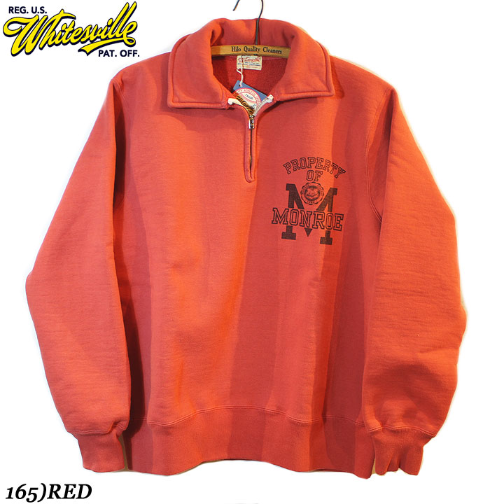 WHITESVILLEホワイツヴィルHALF ZIP SWEAT SHIETW/PRINTNo.WV69617