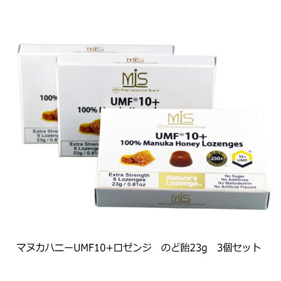 楽天市場 ニュージーランドお土産 マヌカハニー マヌカハニーumf10 ロゼンジ のど飴3個セット 昔から健康に良いとされる ニュージーランドでしか採れないマヌカハニーは 数ある蜂蜜の中でも抗菌性に優れ高く評価されている マウナノニ楽天市場店