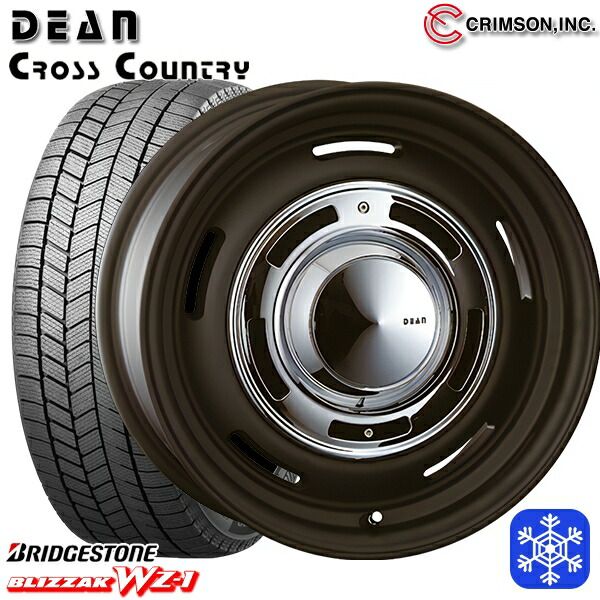 【新品 スタッドレス1台分4本セット】 215/70R16 100Q デリカD5 2025年製 ブリヂストン ブリザック WZ1 クリムソン ディーンクロスカントリー BK 16インチ 6.5J 5H114.3