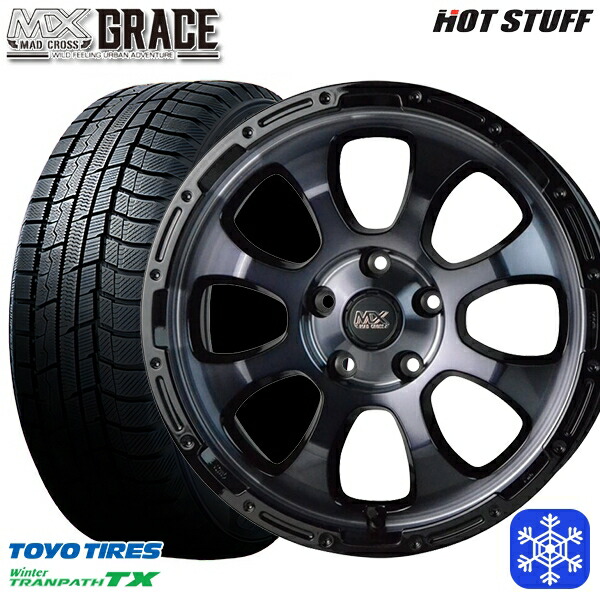 【新品 スタッドレス1台分4本セット】 215/50R17 マツダ3 セレナ 2022～2023年製 トーヨー ウィンター トランパス TX HotStuff マッドクロスグレイス BKC/BK 17インチ 7.0J 5H114.3