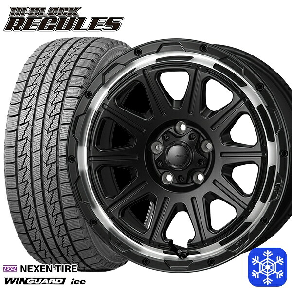 215/65R16 98Q アルファード ヴェルファイア 2024～2025年製 ネクセン ウィンガードアイス MONZA ハイブロック レグルス SB/RP 16インチ 7.0J 5H114.3 スタッドレスタイヤホイール4本セット｜エムオートギャラリー