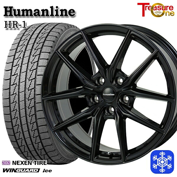 【新品 スタッドレス1台分4本セット】 215/65R16 98Q アルファード ヴェルファイア 2024~2025年製 ネクセン ウィンガードアイス トレジャーワン ヒューマンライン HR1 BK 16インチ 6.5J 5H114.3