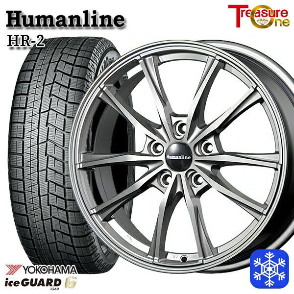 【新品 スタッドレス1台分4本セット】 185/60R15 シエンタ（170系） 2023～2024年製 ヨコハマ アイスガード IG60 トレジャーワン ヒューマンライン HR2 DG 15インチ 6.0J 5H100
