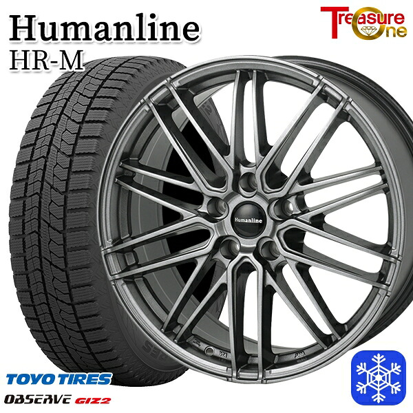 215/50R17 エクシーガ レガシィB4 2024～2025年製 トーヨー オブザーブ ギズ2 トレジャーワン ヒューマンライン HRM GM 17インチ 7.0J 5H100 スタッドレスタイヤホイール4本セット｜エムオートギャラリー