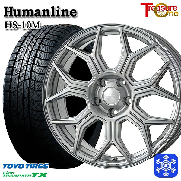 【新品 スタッドレス1台分4本セット】 215/65R16 98Q インプレッサXV フォレスターSH系 2024～2025年製 トーヨー ウィンター トランパス TX トレジャーワン ヒューマンライン HS10M DG 16インチ 6.5J 5H100