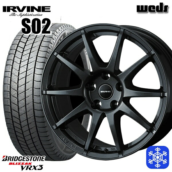 【新品 スタッドレス1台分4本セット】 MINI（F55/F56） 175/65R15 2024～2025年製 ブリヂストン ブリザック VRX3 Weds アーヴィン S02 GM 15インチ 6.0J 5H112+45