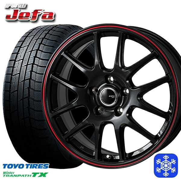 215/60R16 ヤリスクロス ヴェゼル 2023～2024年製 トーヨー ウィンタートランパス TX MONZA JPスタイル ジェファ BK 16インチ 6.5J 5H114.3 スタッドレスタイヤホイール4本セット｜エムオートギャラリー