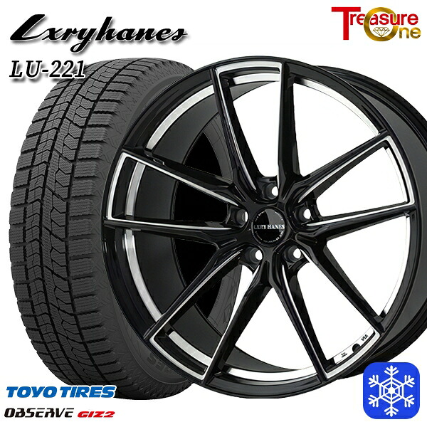 225/55R19 ハリアー CX5 CX8 2025年製 トーヨー オブザーブ ギズ2 トレジャーワン ラグジーヘインズ LU221 19インチ 8.0J 5H114.3 スタッドレスタイヤホイール4本セット|エムオートギャラリー