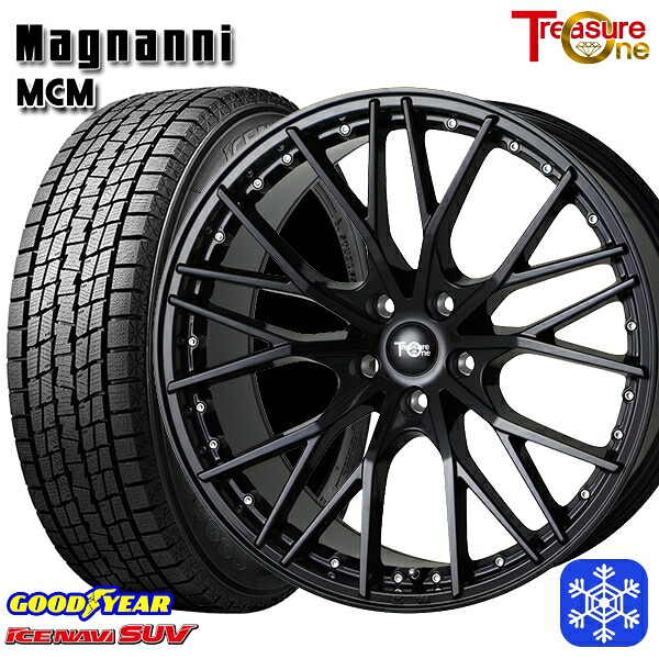 215/50R18 ヤリスクロス ジューク 2025年製 グッドイヤー アイスナビSUV トレジャーワン マグナーニ MCM BK 18インチ 7.5J 5H114.3 スタッドレスタイヤホイール4本セット|エムオートギャラリー