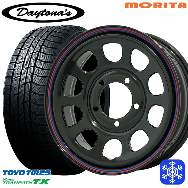 215/70R16 100Q ジムニー 2025年製 トーヨー ウィンタートランパス TX MRT DAYTONA'S G2 デイトナズ ブラック 16インチ 5.5J 5H139.7+22 スタッドレスタイヤホイール4本セット|エムオートギャラリー