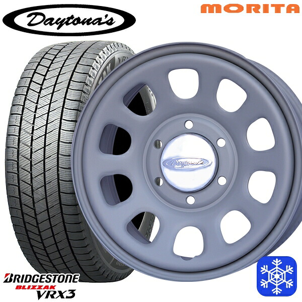 【新品 スタッドレス1台分4本セット】 215/65R16 98Q ハイエース ※車検非対応 2024～2025年製 ブリヂストン ブリザック VRX3 MRT DAYTONA'S G2 デイトナズ マットグレー 16インチ 6.5J 6H139.7+33/+45