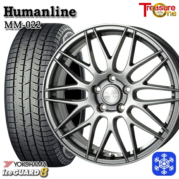 【新品 スタッドレス1台分4本セット】 235/50R18 アルファード ヴァルファイア 2025年製 ヨコハマ アイスガード8 IG80 トレジャーワン ヒューマンライン MM022 DG 18インチ 7.5J 5H114.3
