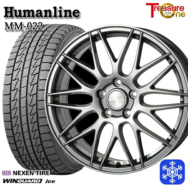215/65R16 98Q インプレッサXV フォレスターSH系 2024~2025年製 ネクセン ウィンガードアイス トレジャーワン ヒューマンライン MM022 DG 16インチ 6.5J 5H100 スタッドレスタイヤホイール4本セット|エムオートギャラリー