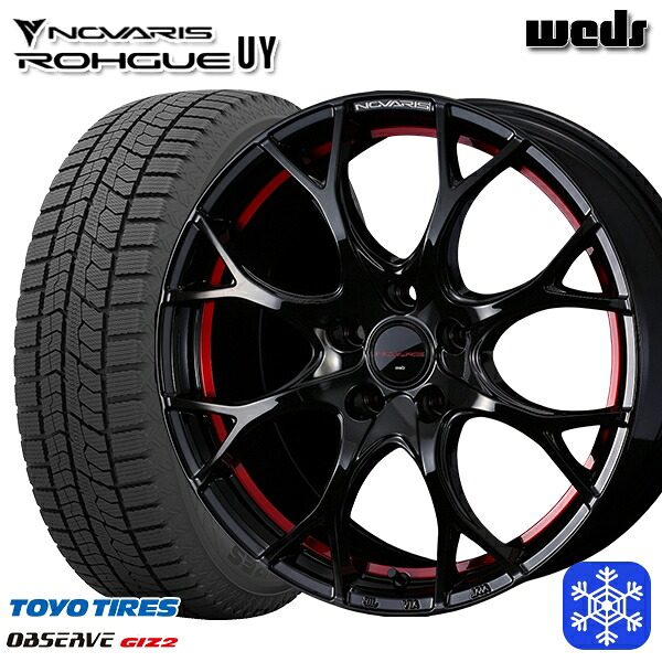 195/60R17 60系プリウス 2023～2024年製 トーヨー オブザーブ ギズ2 Weds ウェッズ ノヴァリス ローグ UY 17インチ 7.0J 5H114.3 スタッドレスタイヤホイール4本セット｜エムオートギャラリー