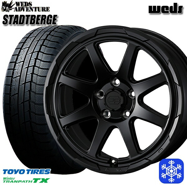 215/70R16 100Q デリカD5 2025年製 トーヨー ウィンタートランパス TX Weds ウェッズ スタッドベルグ MB 16インチ 7.0J 5H114.3 スタッドレスタイヤホイール4本セット|エムオートギャラリー