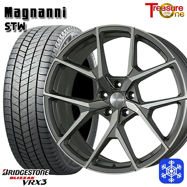 235/60R18 CR-V CX-7 2024~2025年製 ブリヂストン ブリザック VRX3 トレジャーワン マグナーニ STW MG 18インチ 7.5J 5H114.3 スタッドレスタイヤホイール4本セット|エムオートギャラリー