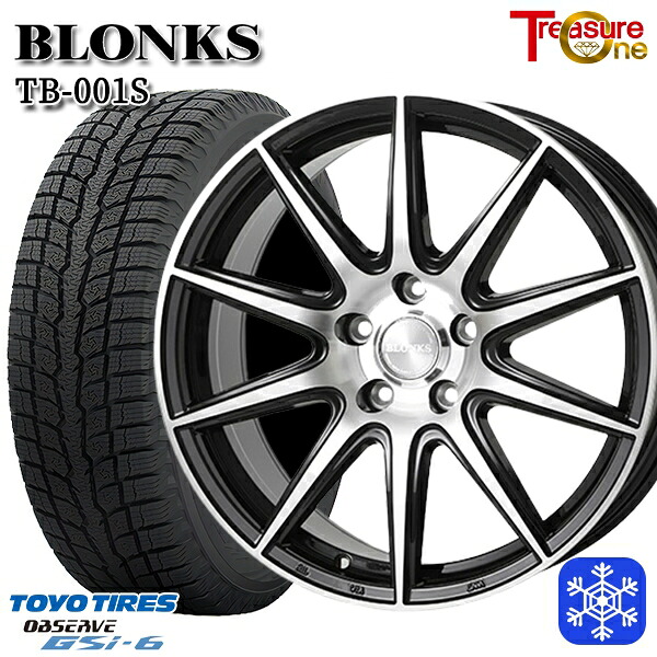 【新品 スタッドレス1台分4本セット】 225/55R18 デリカD5 エクストレイル 2022～2023年製 トーヨー オブザーブ GSi-6 トレジャーワン ブロンクス TB001S BP 18インチ 8.0J 5H114.3