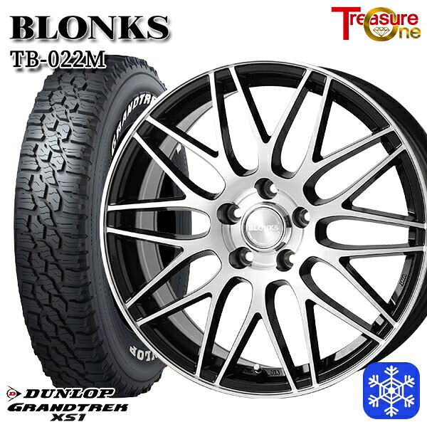 215/70R16 100Q デリカD5 2024～2025年製 ダンロップ グラントレック XS1 ホワイトレター トレジャーワン ブロンクス TB022M BP 16インチ 6.5J 5H114.3 スタッドレスタイヤホイール4本セット｜エムオートギャラリー