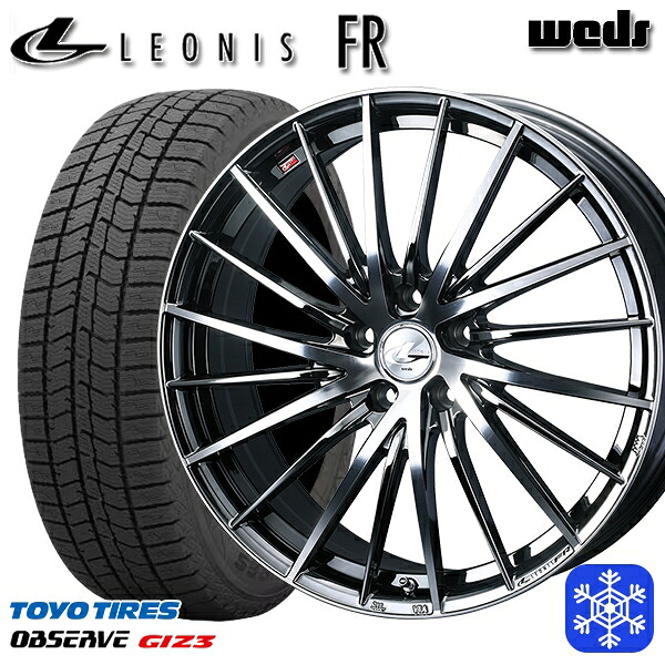 225/40R18 キックス マツダ3 2024~2025年製 トーヨー オブザーブ ギズ3 Weds ウェッズ レオニス FR BMCMC 18インチ 7.0J 5H114.3 スタッドレスタイヤホイール4本セット|エムオートギャラリー