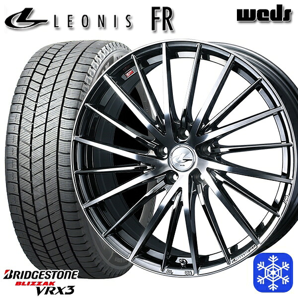 【新品 スタッドレス1台分4本セット】 235/55R19 レクサスRX 2024～2025年製 ブリヂストン ブリザック VRX3 Weds ウェッズ レオニス FR BMCMC 19インチ 7.5J 5H114.3