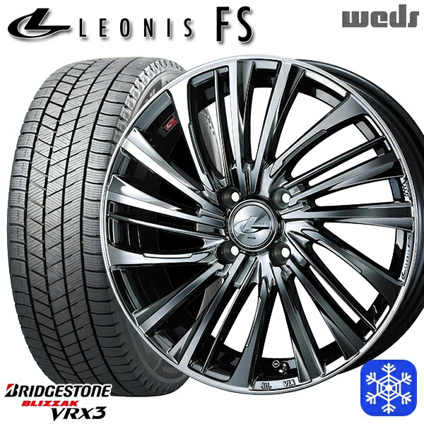 155/65R14 N-BOX タント 2025年製 ブリヂストン ブリザック VRX3 Weds ウェッズ レオニス FS BMCMC 14インチ 4.5J 4H100 スタッドレスタイヤホイール4本セット|エムオートギャラリー