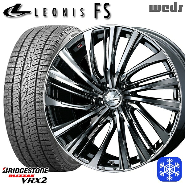 195/60R17 60系プリウス 2024年製 ブリヂストン ブリザック VRX2 Weds ウェッズ レオニス FS BMCMC 17インチ 7.0J 5H114.3 スタッドレスタイヤホイール4本セット｜エムオートギャラリー