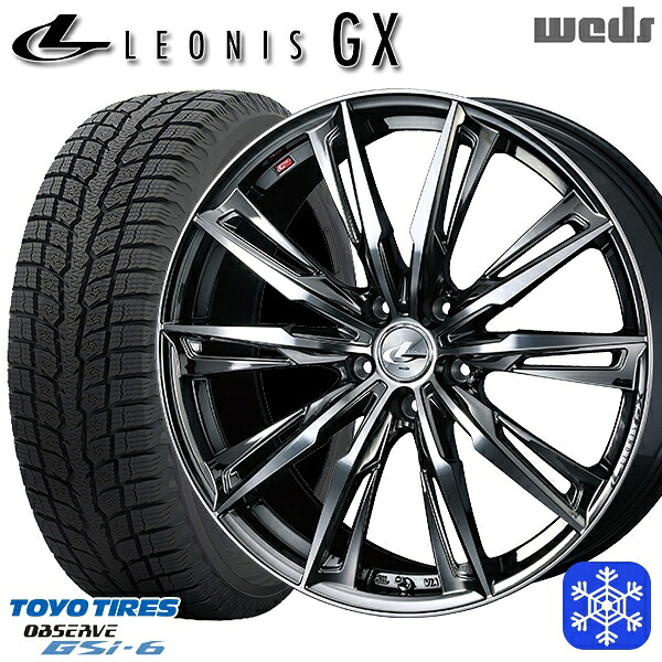 225/60R18 RAV4 NX 2024~2025年製 トーヨー オブザーブ GSi6 Weds ウェッズ レオニス GX BMCMC 18インチ 8.0J 5H114.3 スタッドレスタイヤホイール4本セット|エムオートギャラリー