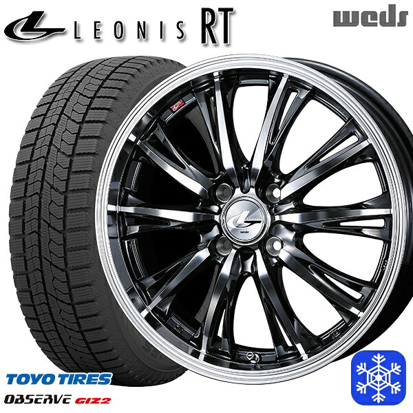 165/65R14 ハスラー ソリオ 数量限定 2022~2023年製 トーヨー オブザーブ ギズ2 Weds ウェッズ レオニス RT BMCMC 14インチ 4.5J 4H100 スタッドレスタイヤホイール4本セット|エムオートギャラリー