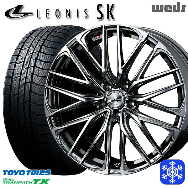 225/55R19 ハリアー CX5 CX8 2025年製 トーヨー ウィンタートランパス TX Weds ウェッズ レオニス SK BMCMC 19インチ 8.0J 5H114.3 スタッドレスタイヤホイール4本セット|エムオートギャラリー