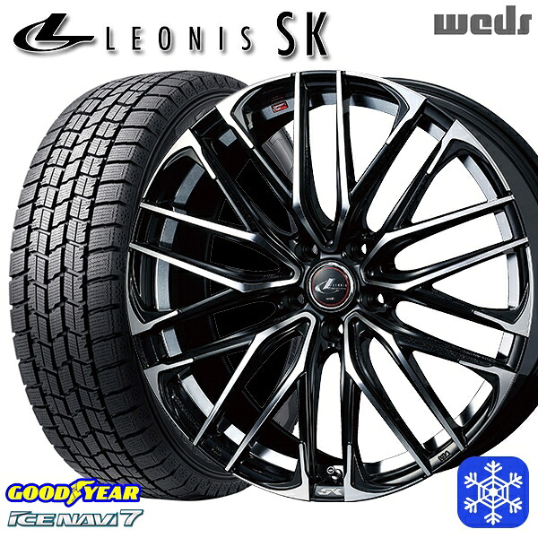 185/60R15 シエンタ（170系） 2024～2025年製 グッドイヤー アイスナビ7 NAVI7 Weds ウェッズ レオニス SK PBMC 15インチ 6.0J 5H100 スタッドレスタイヤホイール4本セット｜エムオートギャラリー