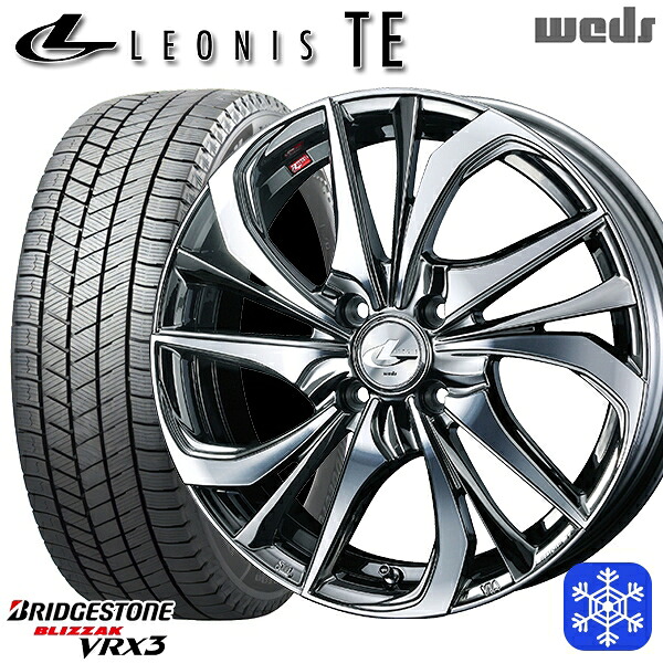 165/60R15 ハスラー ソリオ 2024～2025年製 ブリヂストン ブリザック VRX3 Weds ウェッズ レオニス TE BMCMC 15インチ 4.5J 4H100 スタッドレスタイヤホイール4本セット｜エムオートギャラリー