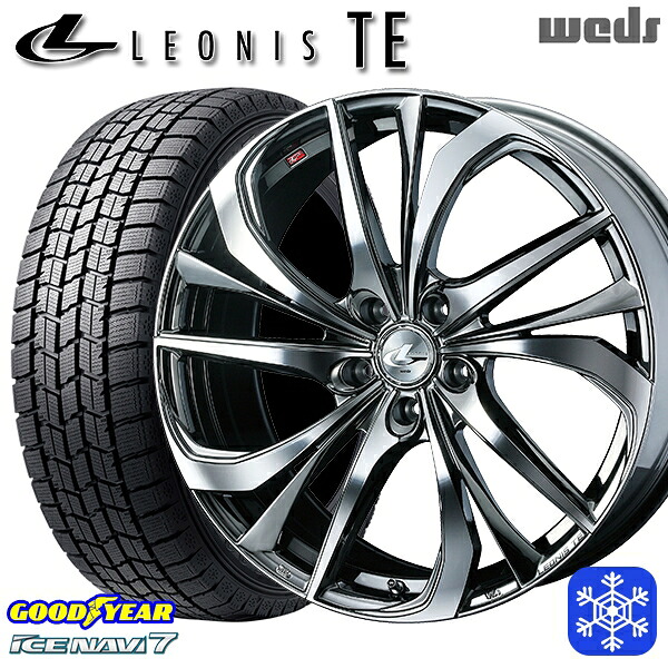 235/50R18 アルファード ヴァルファイア 2023～2024年製 グッドイヤー アイスナビ7 NAVI7 Weds ウェッズ レオニス TE BMCMC 18インチ 7.0J 5H114.3 スタッドレスタイヤホイール4本セット｜エムオートギャラリー