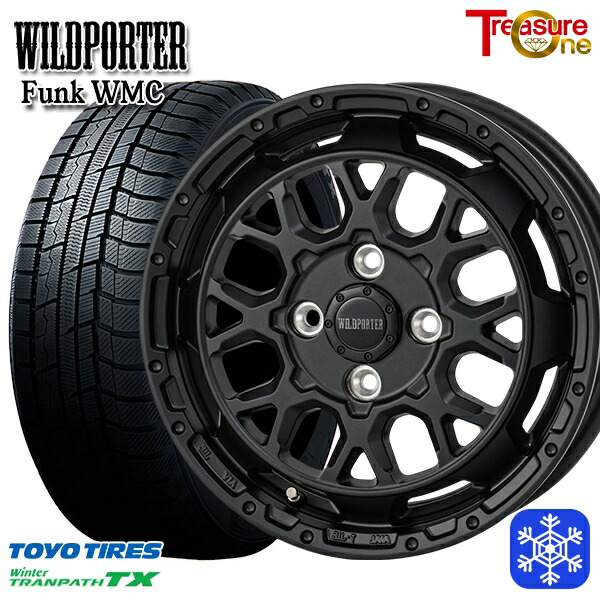 【新品 スタッドレス1台分4本セット】 165/65R14 ハスラー ソリオ 2022～2023年製 トーヨー ウィンター トランパス TX トレジャーワン ワイルドポーター ファンク WMC MBK 14インチ 4.5J 4H100